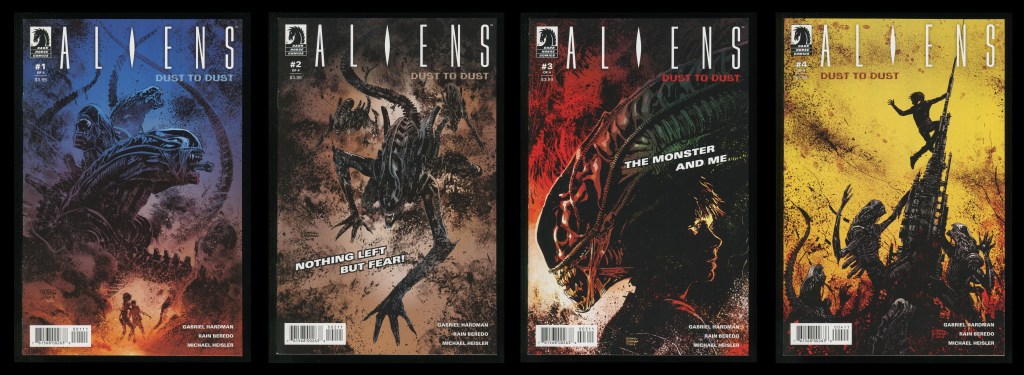 Aliens Dust to Dust Comic Set 1-2-3-4 Lot Facehugger Chestburster ...