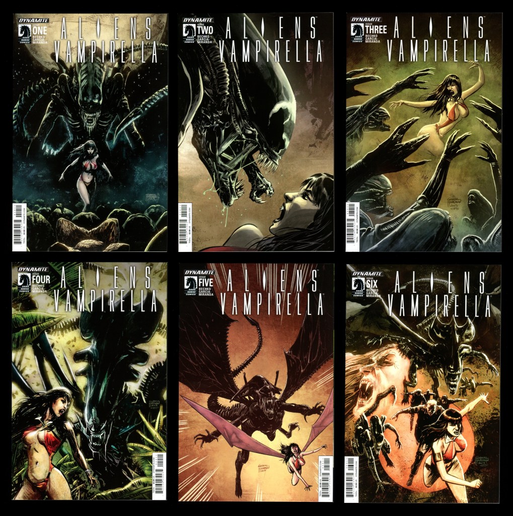 Aliens Vampirella Comic Set 1-2-3-4-5-6 Lot