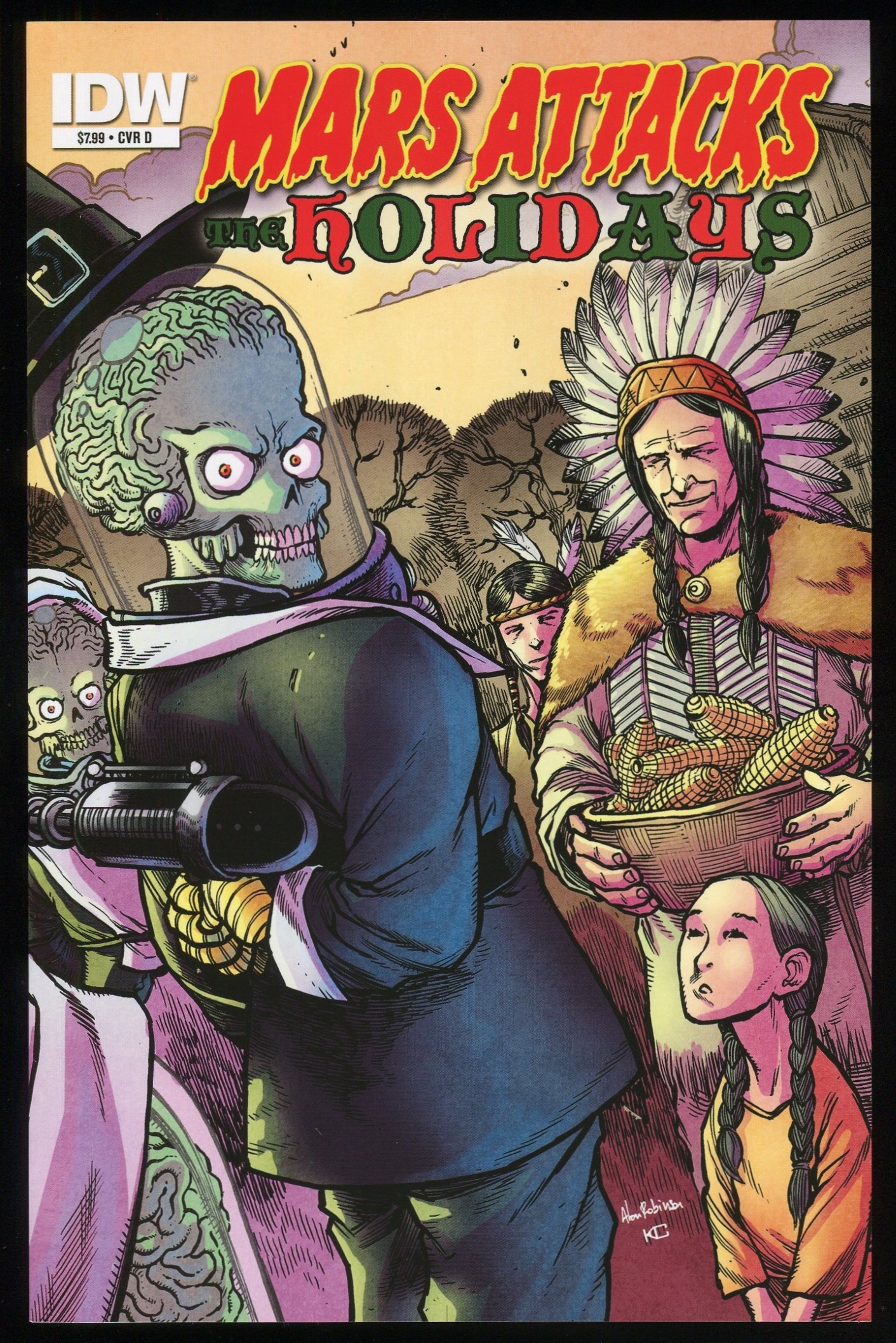 Mars Attacks The Holidays IDW Variant D Trade Paperback TPB Alan