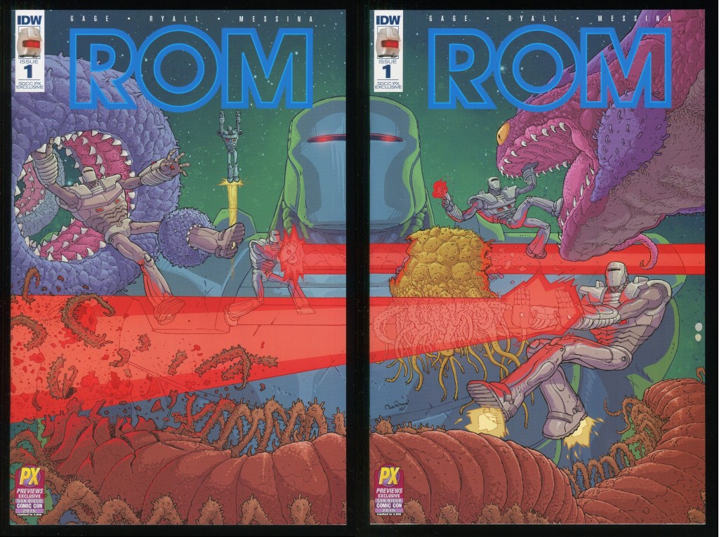Rom 1 SDCC PX Exclusive Variant Comics Lot Nick Pitarra Covers IDW Dire ...
