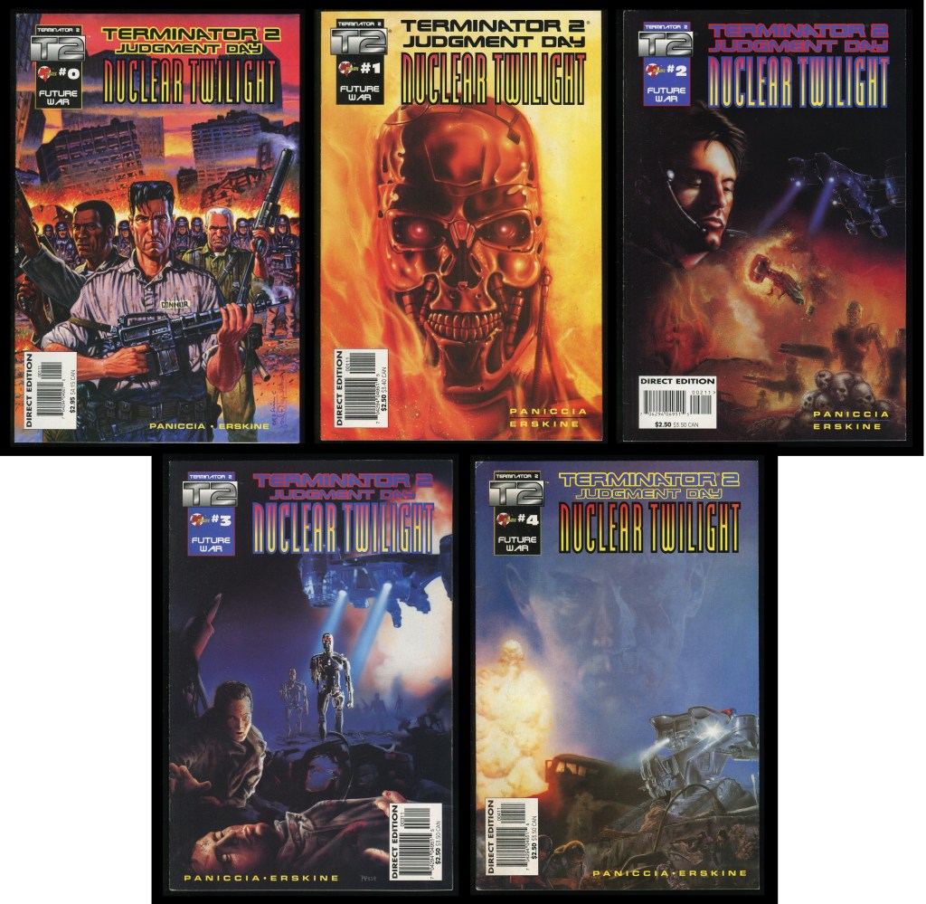 Terminator 2 Judgment Day Nuclear Twilight Comic Set 0-1-2-3-4 Lot