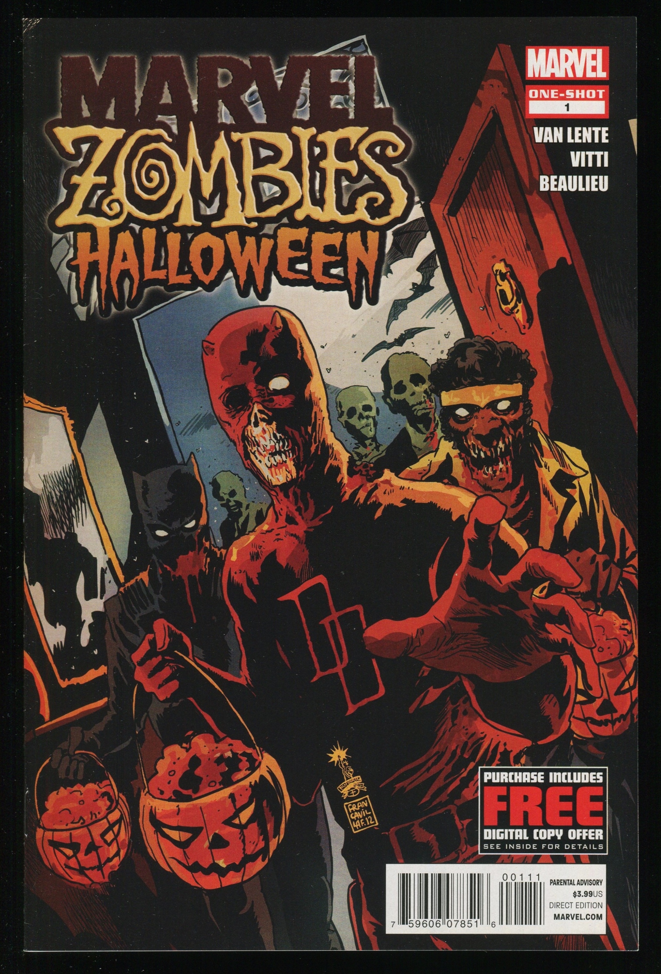 Marvel Zombies Halloween One-shot Comic Mephisto Daredevil