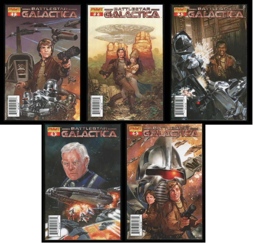 Battlestar Galactica Classic Comic Set 1-2-3-4-5 Lot Cylon Dave Dorman ...