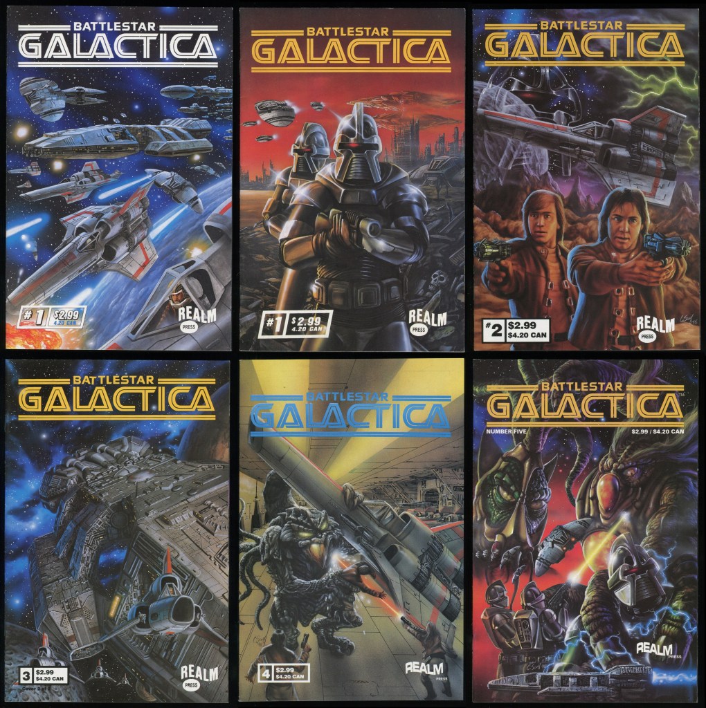 Battlestar Galactica Comic Set 1-2-3-4-5 Lot + Variant Realm Cylon ...