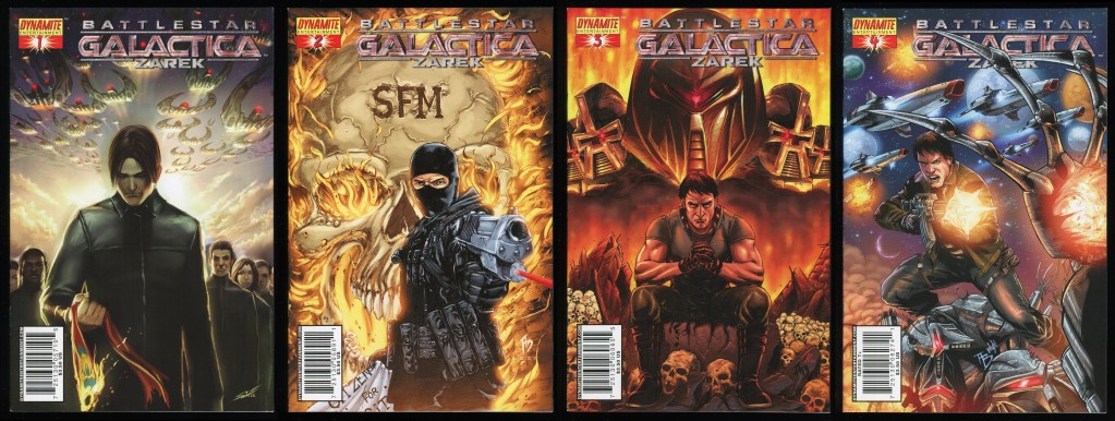 Battlestar Galactica Zarek Variant Comic Set 1-2-3-4 Lot Cover B ...