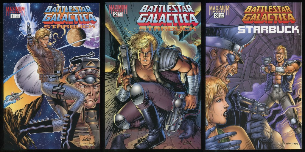 Battlestar Galactica Starbuck Comic Set 1-2-3 Lot Maximum Press ...