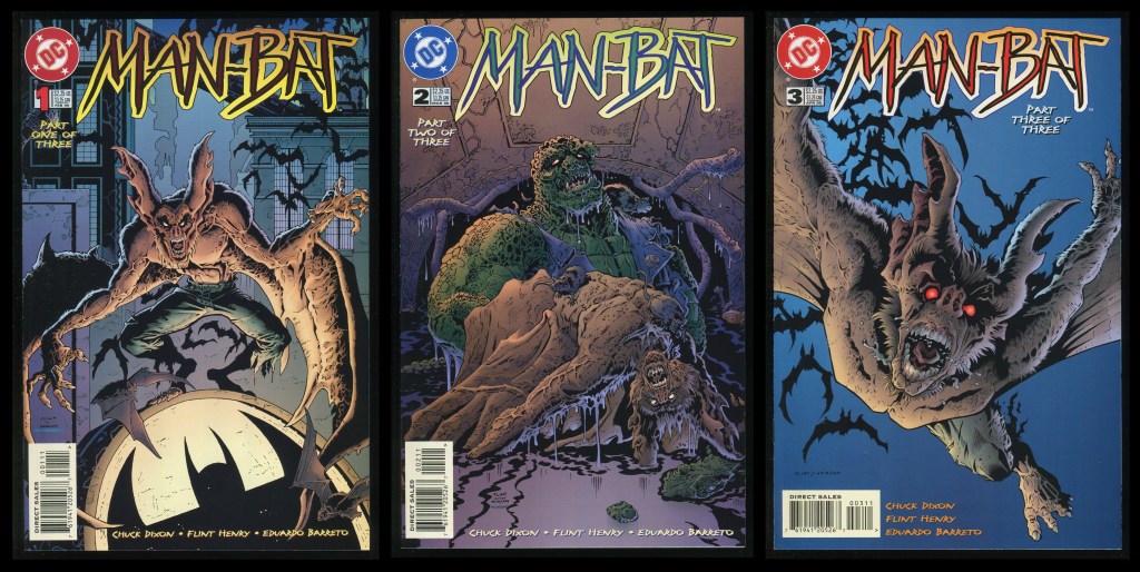 Man-Bat Comic Set 1-2-3 Lot DC 1996 Batman Killer Croc Gotham City ...