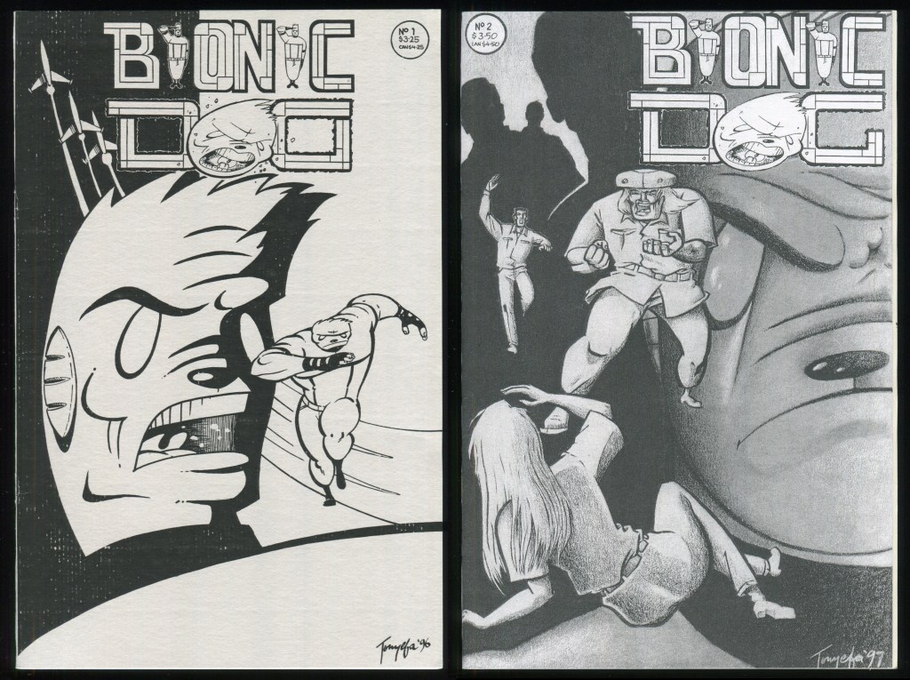 Bionic Dog Comic Set 1-2 Lot Tonyefa Oyake Six Million Dollar Super Dog ...