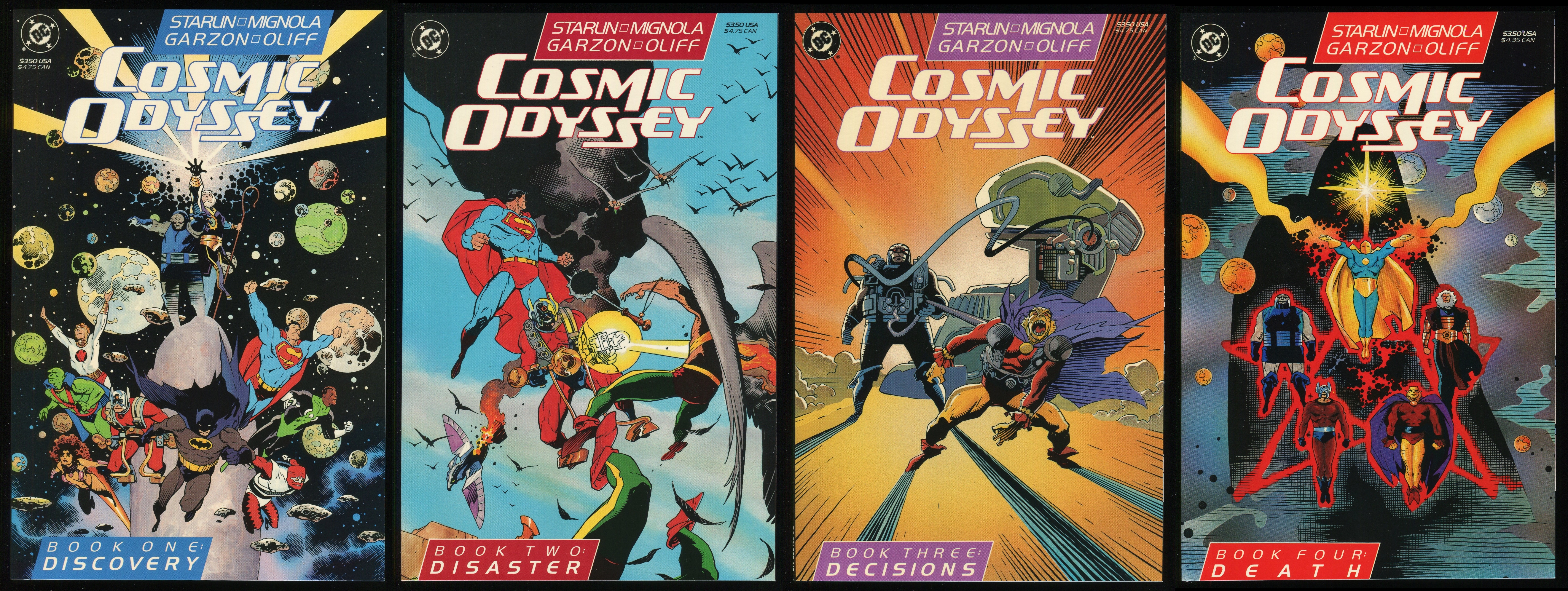 Cosmic Odyssey Trade Paperback TPB Set 1-2-3-4 Lot Batman Superman