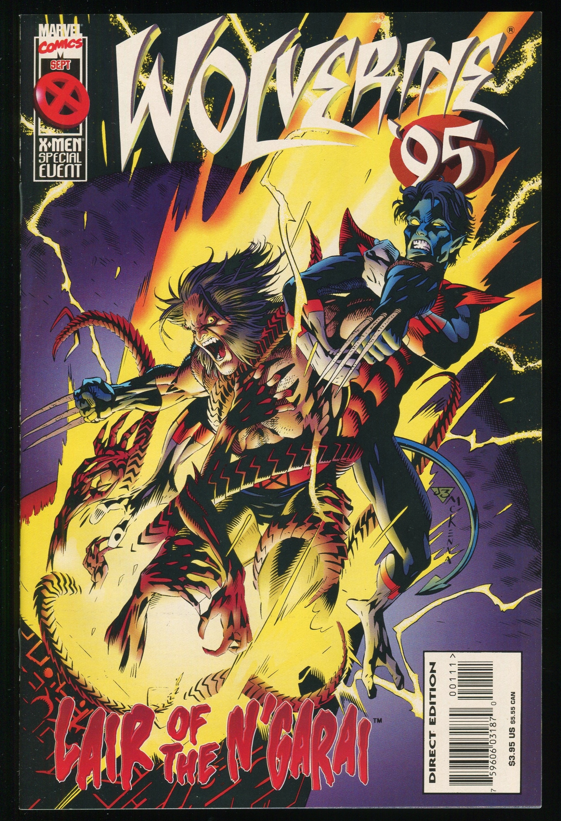 Wolverine 95 Annual Comic Marvel 1995 Nightcrawler Deadpool X-Men