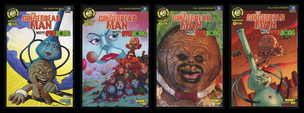 Gingerdead Man Meets Evil Bong Comic Set 1-2-3 Lot + Variant Full Moon ...