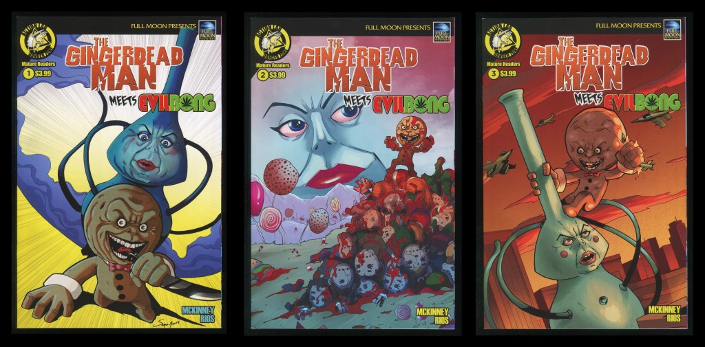 Gingerdead Man Meets Evil Bong Comic Set 1-2-3 Based on Full Moon ...