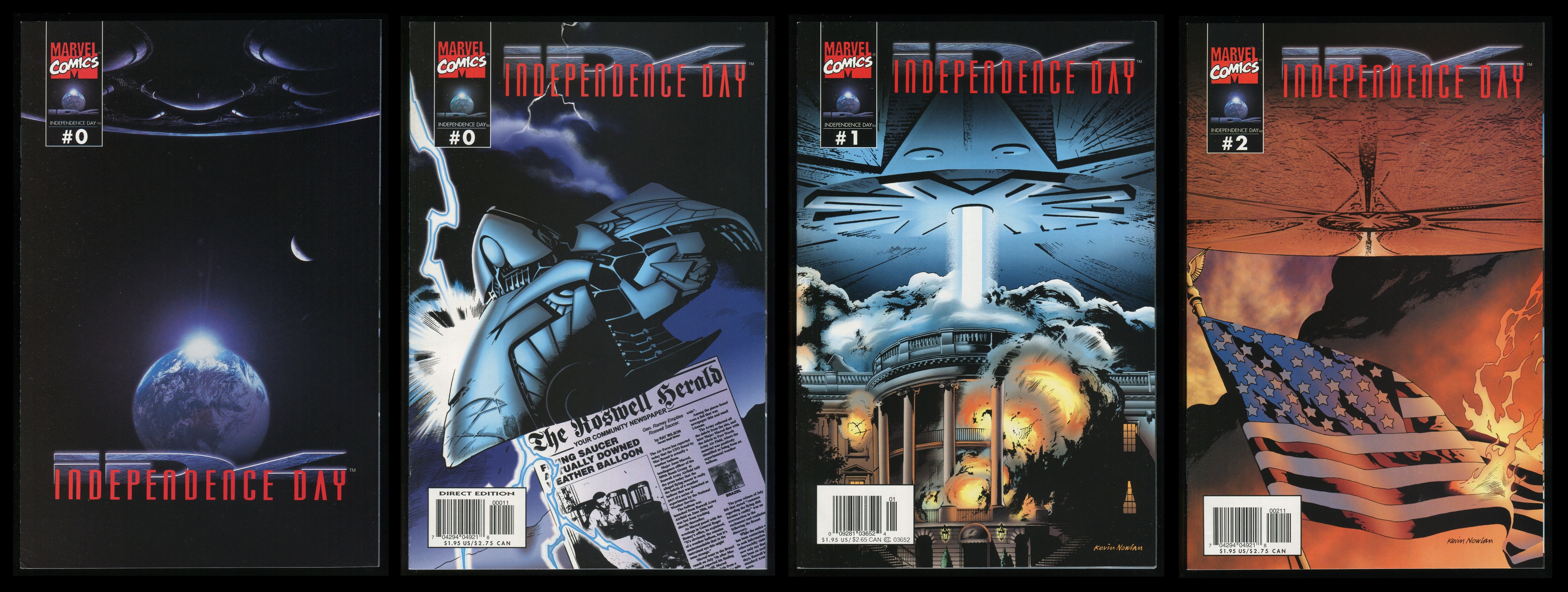Independence Day ID4 Comic Set 0-1-2 Lot w/ Variant Movie