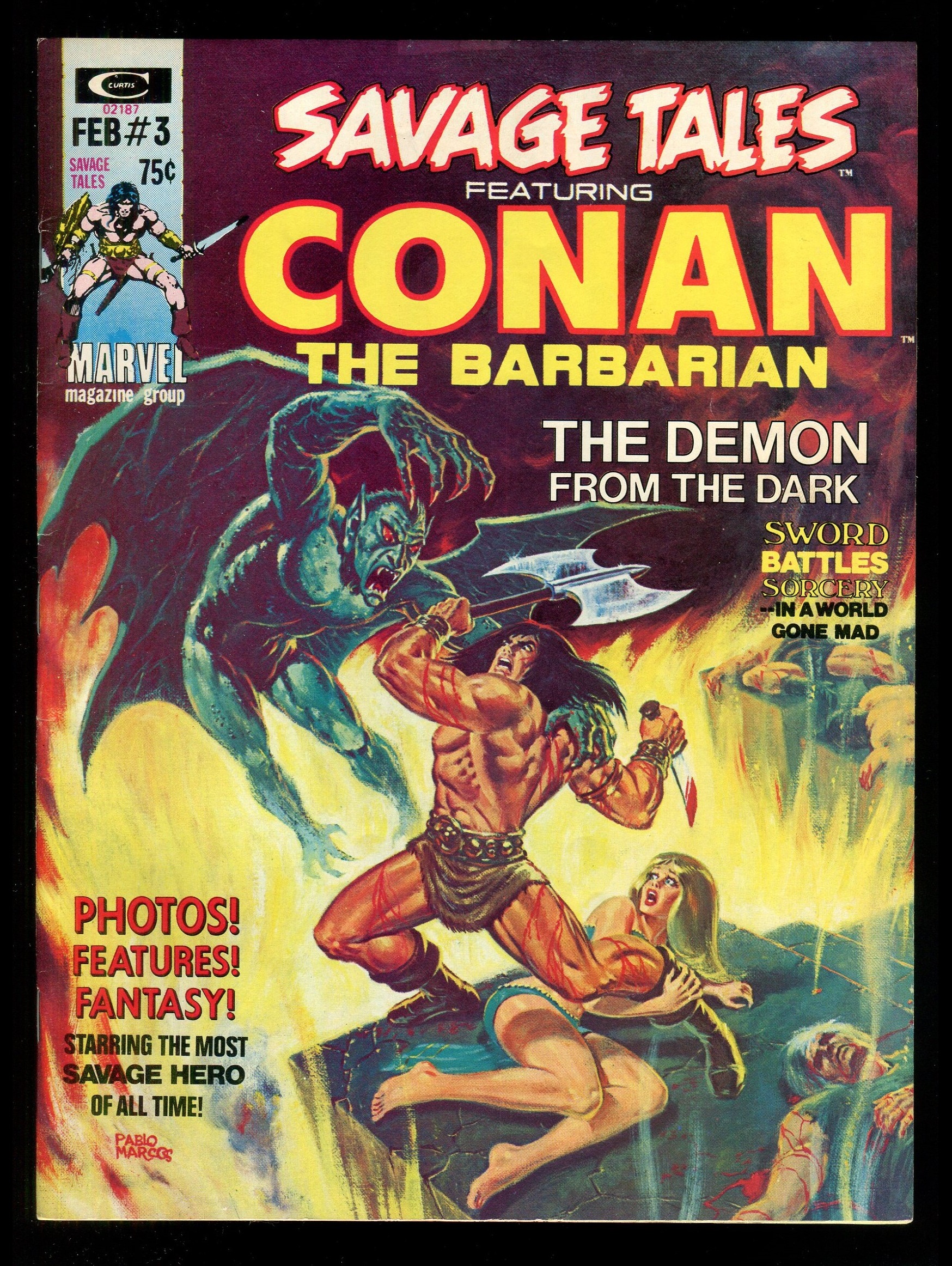 Savage Tales 3 Featuring Conan the Barbarian Magazine