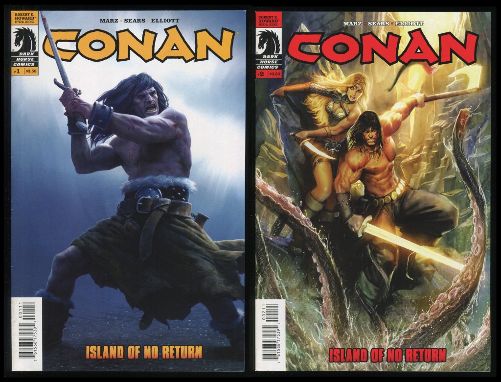 Conan Island of No Return Comic Set 1-2 Lot Bart Sears art REH Savage ...