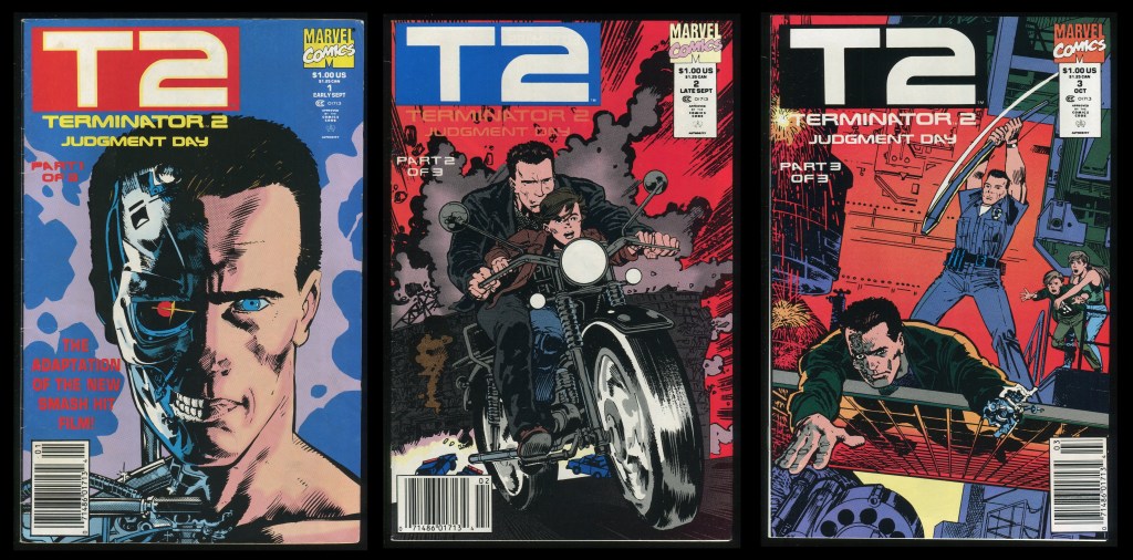 Terminator Comic Scene Terminator 2 Judgment Day Movie Adaption Comic Set 1-2-3 Lot T2 ...