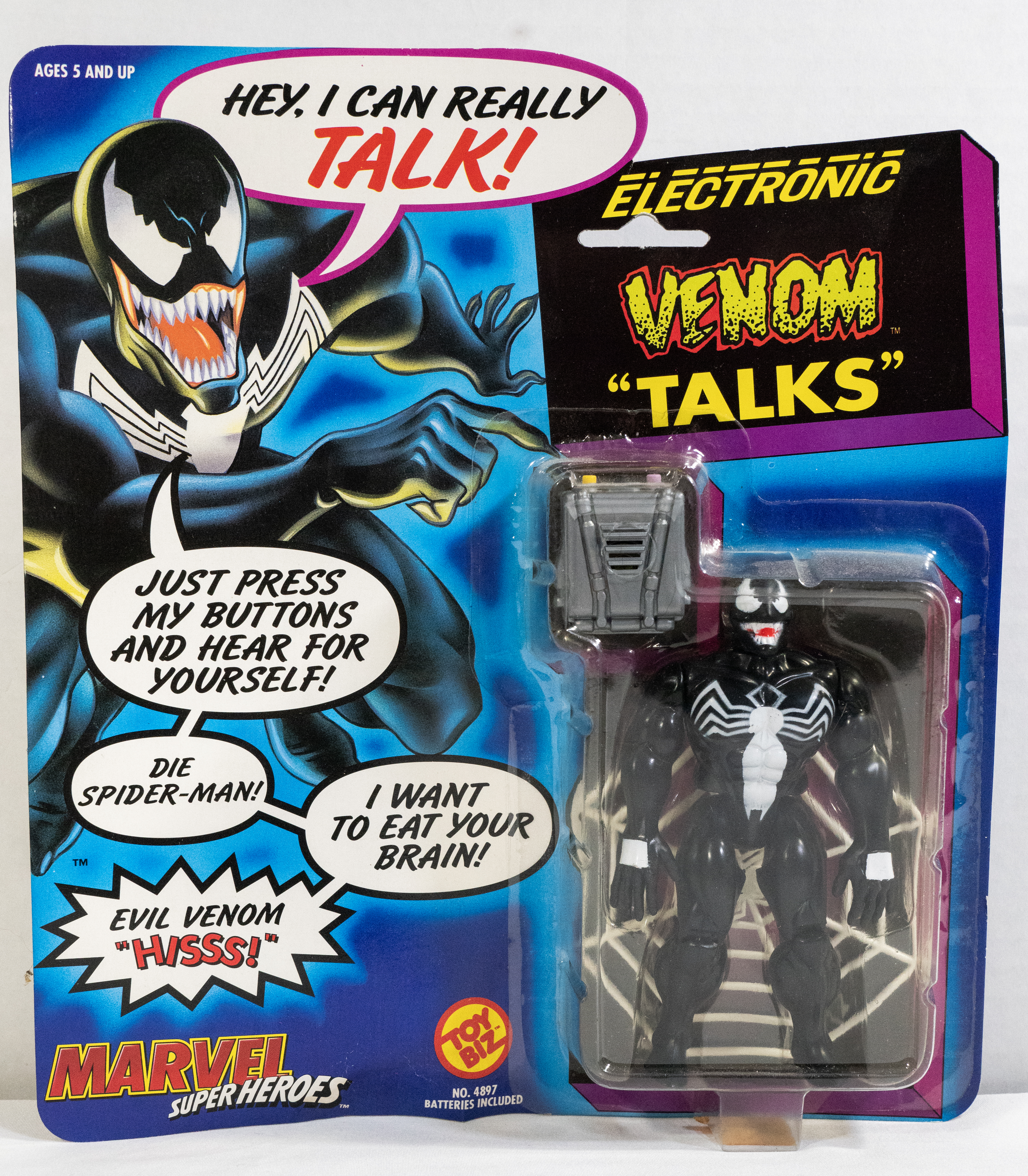 Marvel Super Heroes Electronic Venom Talks Action Figure Toy Biz