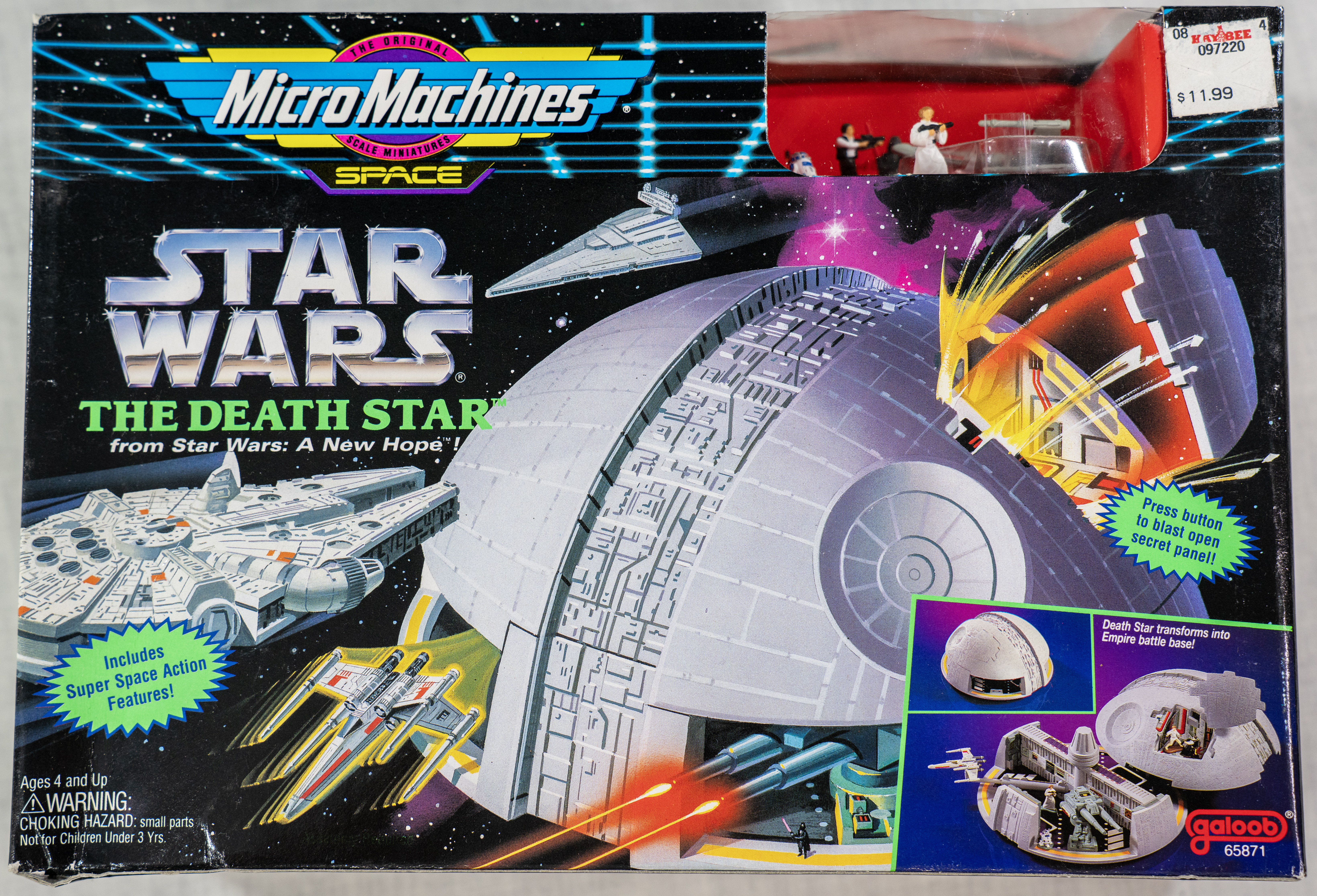 Micro Machines Space Star Wars Death Star Playset Galoob
