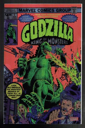 Godzilla #1 1977 Facsimile Edition Foil Variant Reprint Comic #1B
